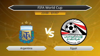 FIFA World Cup - Argentina vs Egypt